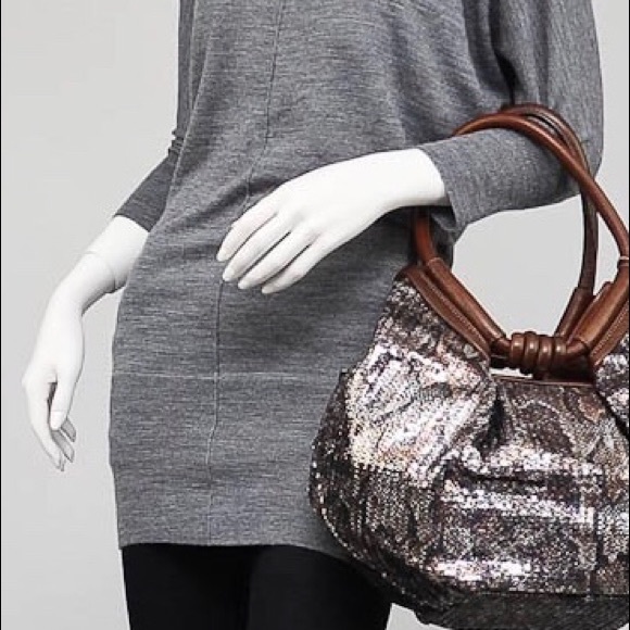 Jimmy Choo Diego Multicolor Python Print Purse - Picture 8 of 8